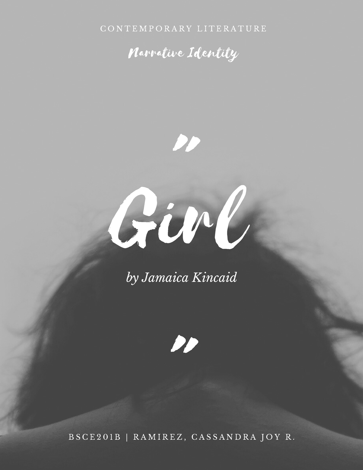 Girl by Jamaica Kincaid-Annotation - 