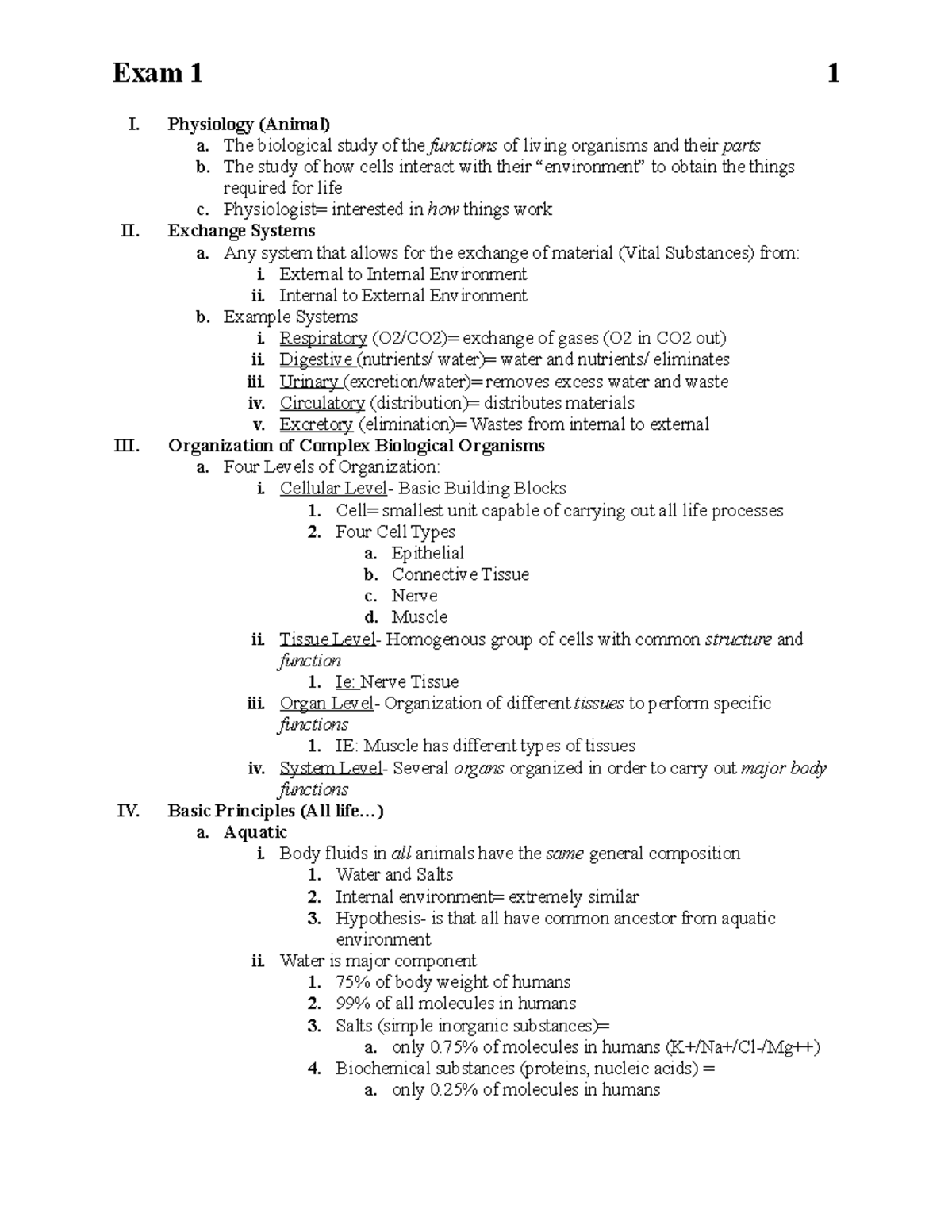 Exam 1 Collins - All the information you need to pass Professor Collin ...