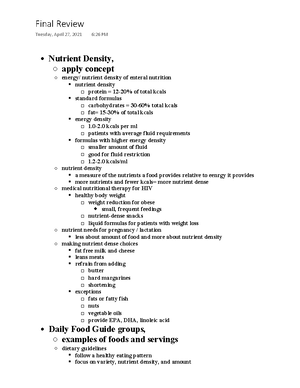 Nutrition ch 8 and 9 study guide - Chapter 8 Name the fat-soluble and ...