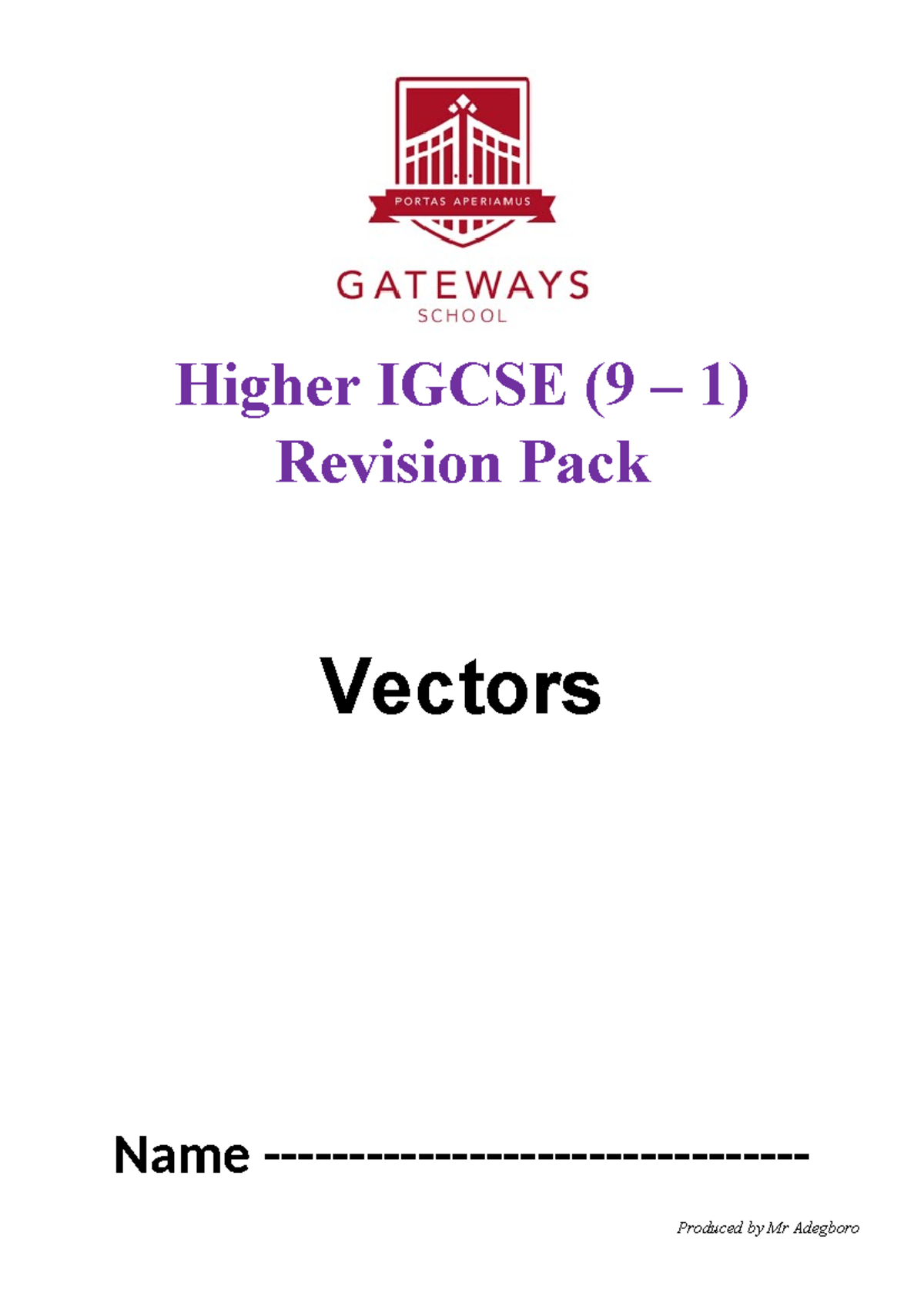 45. Vectors - Visual Arts SL - Edit - Higher IGCSE (9 – 1) Revision ...