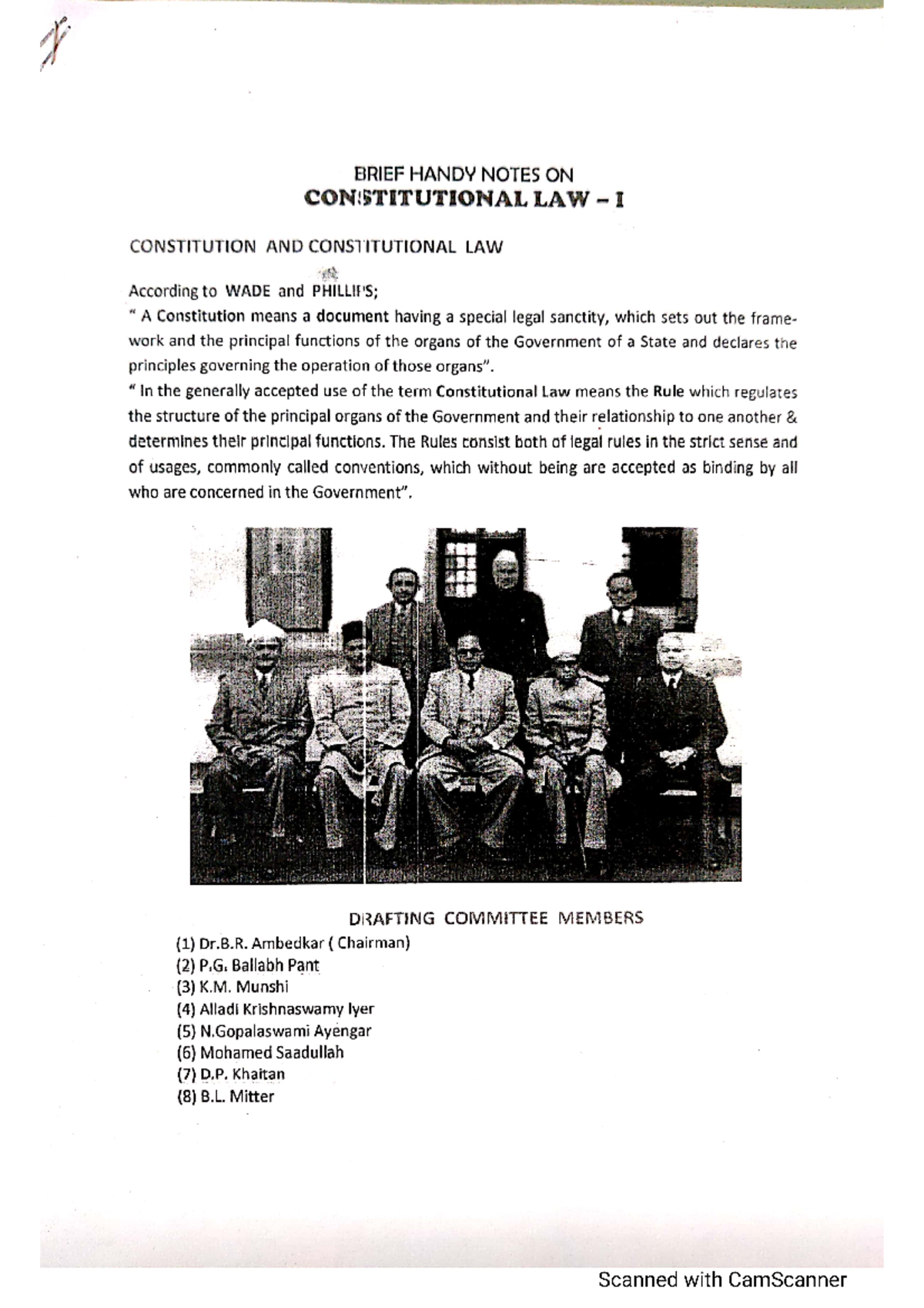Constitution notesExam purpose useful notesNotes of law that can be ...