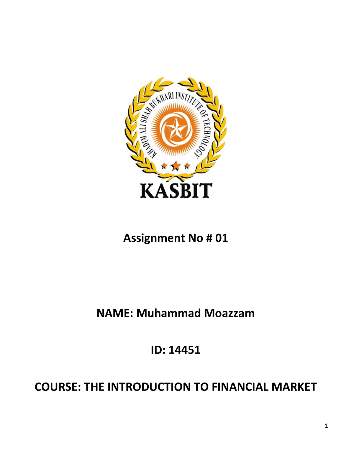 introduction to financial management assignment