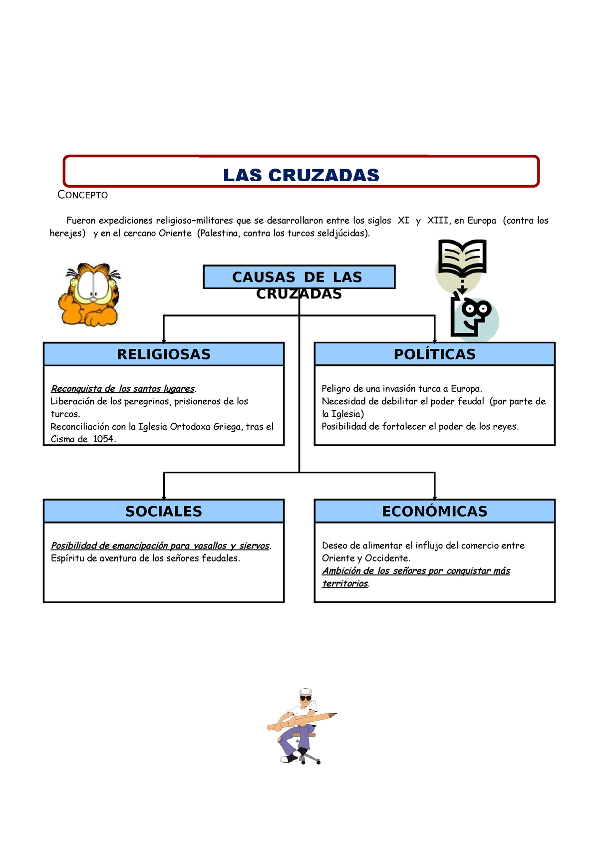 Causas-y-Consecuencias-de-las-Cruzadas-ficha De Refuerzo - LAS CRUZADAS ...