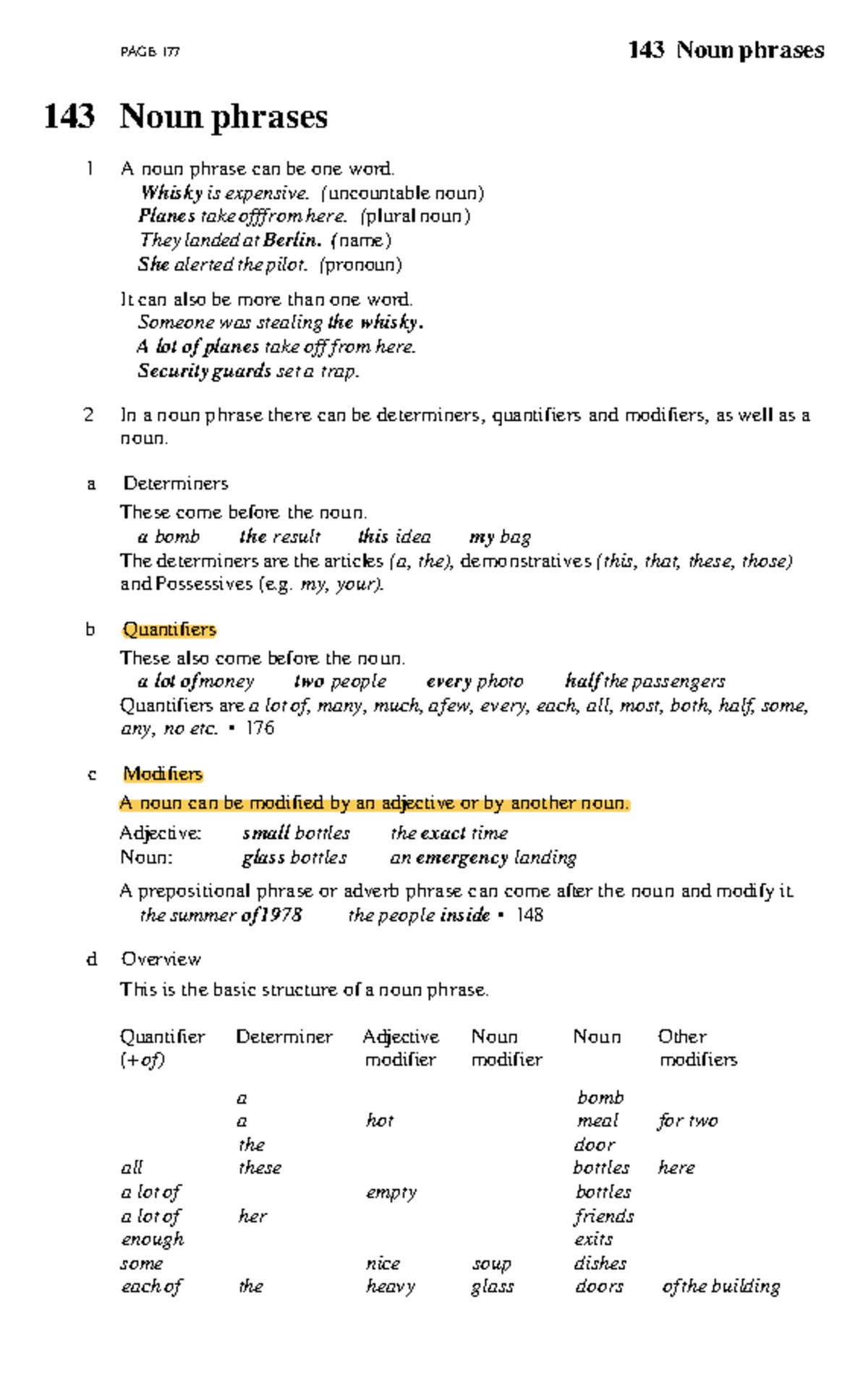 Noun Phrase Material 143 Noun phrases 143 Noun phrases 1 A noun