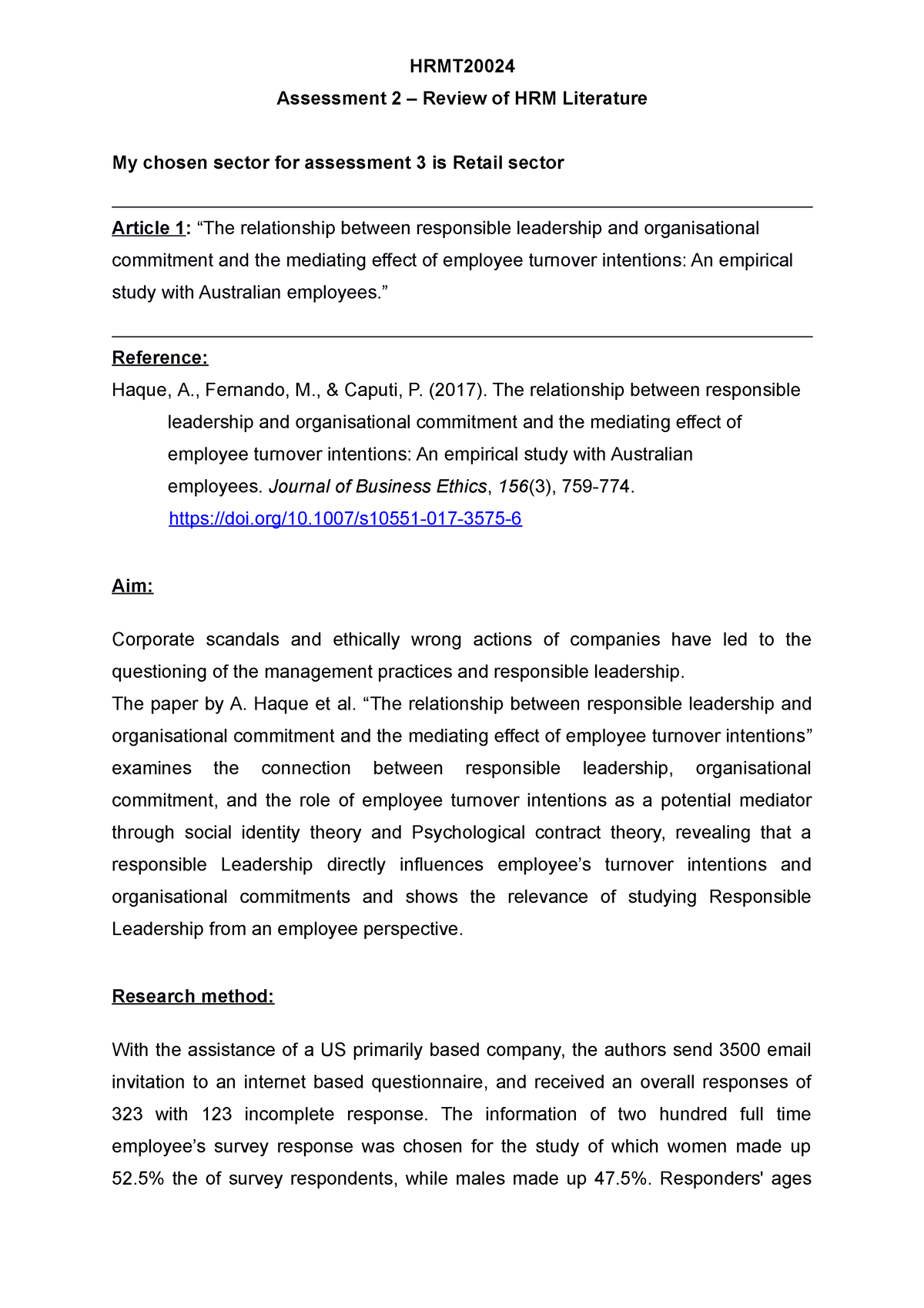 literature review of hrm in banking sector