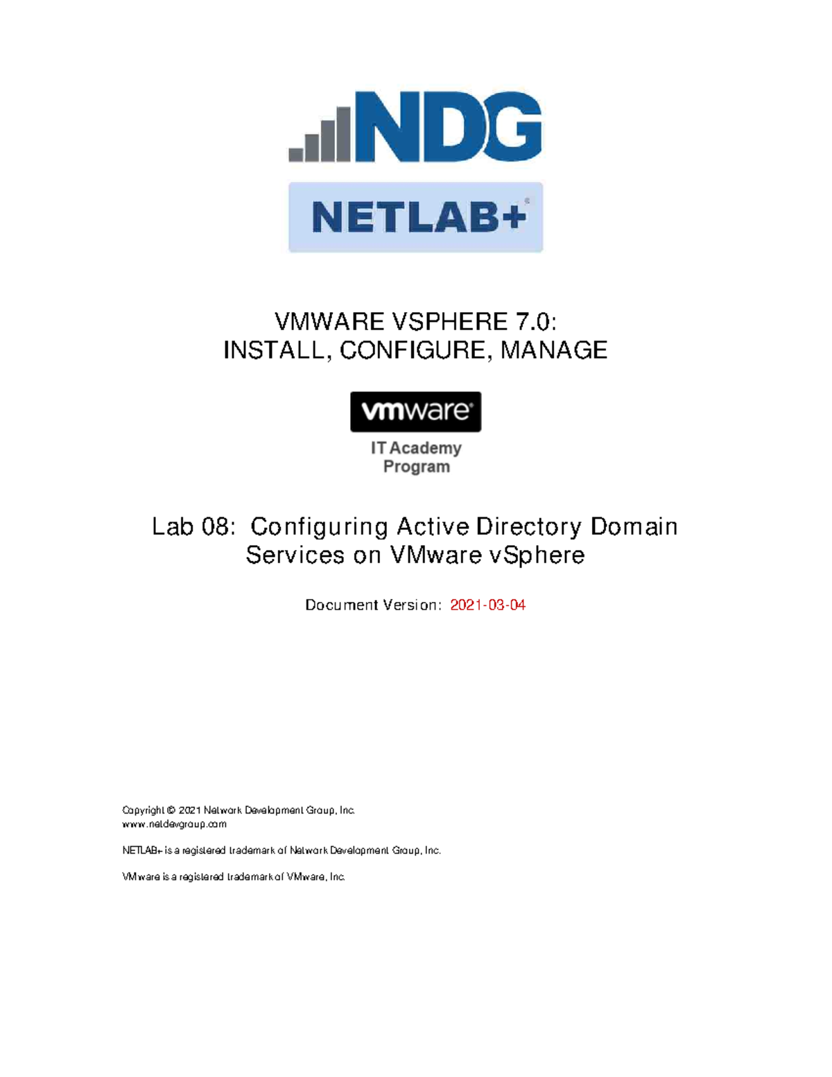 V Sphere ICM7 Lab 08 - Tottty - VMWARE VSPHERE 7: INSTALL, CONFIGURE ...