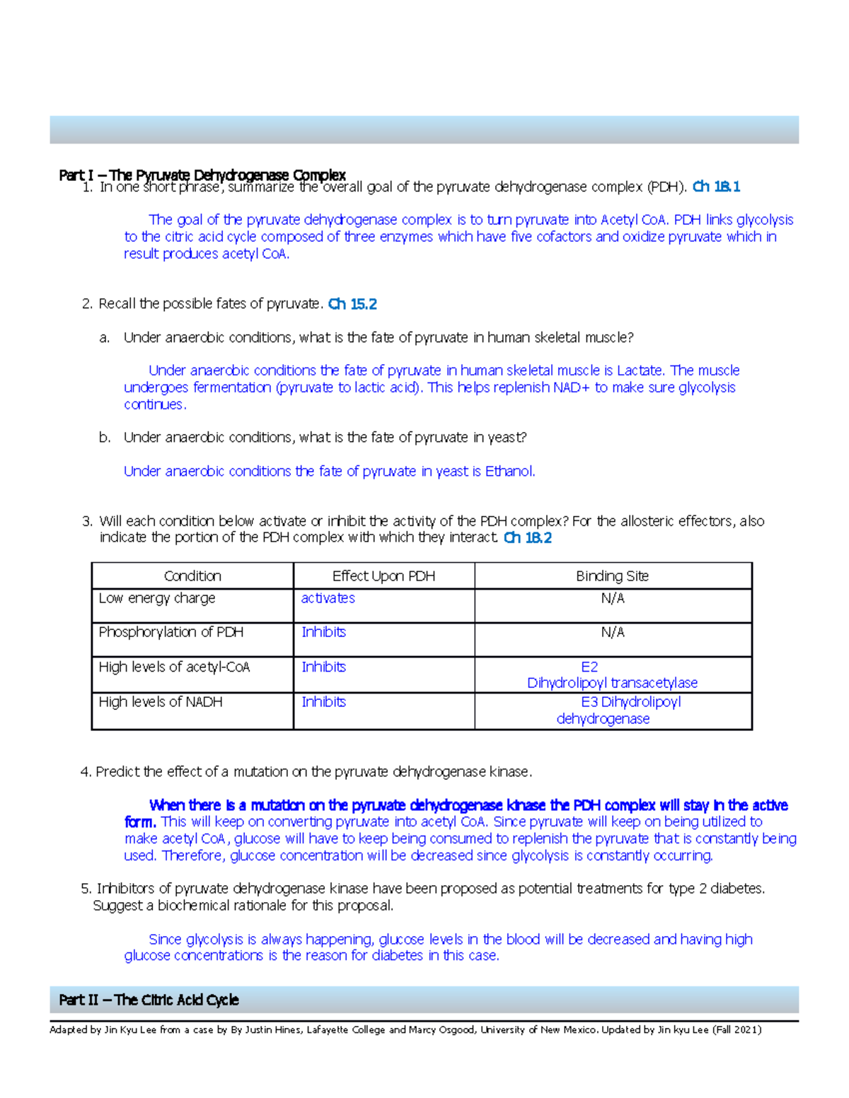 case study biochemistry