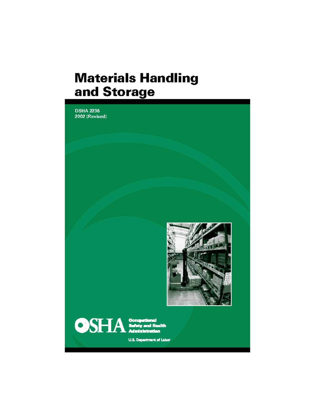 Osha2236 Dnsbzid OSHA 2236 2002 (Revised) Materials Handling and