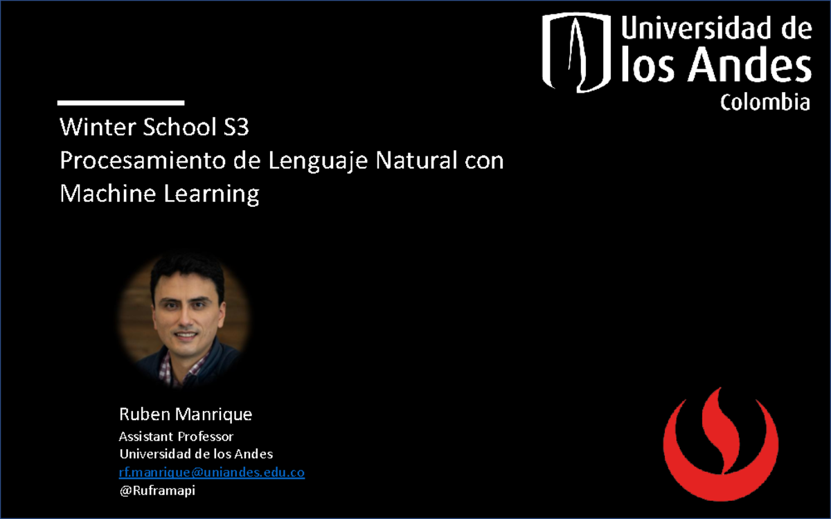 Sesión 3 - Winter School S Procesamiento de Lenguaje Natural con ...