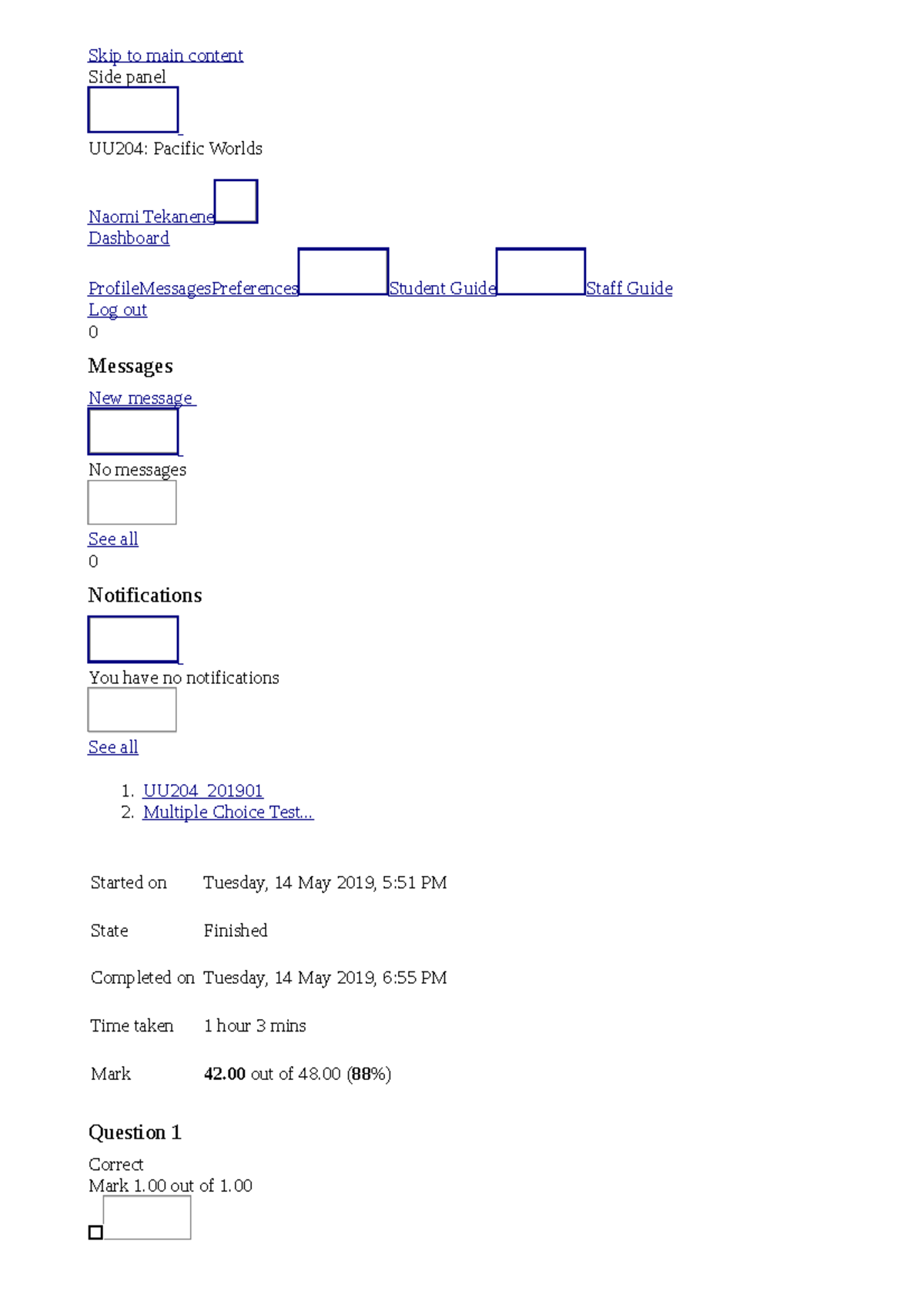 Naomi - NOTES (READING) - Skip to main content Side panel UU204 ...