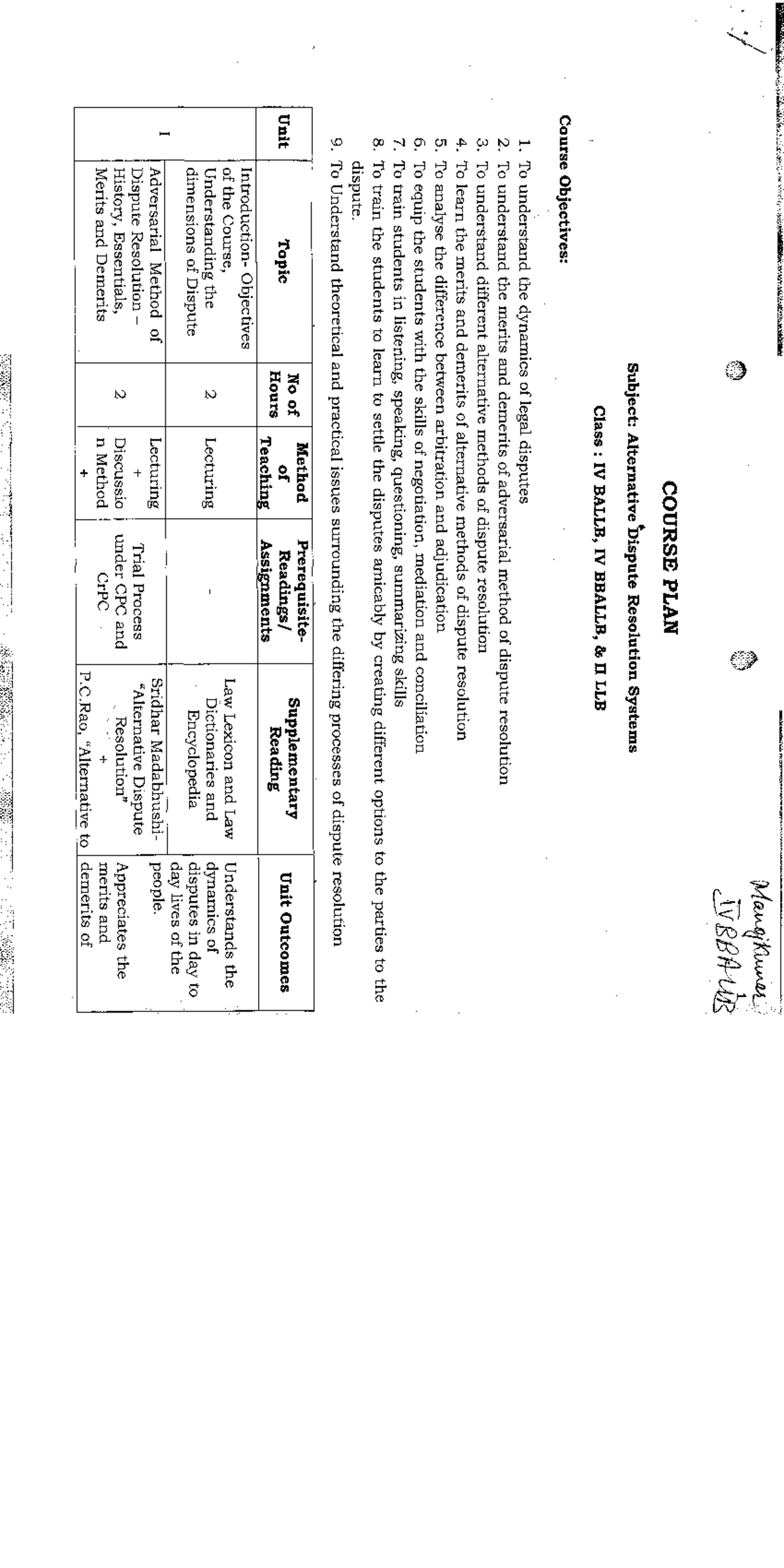 ALTERNATIVE DISPUTE RESOLUTION LLB NOTES PDF MUMBAI UNIVERSITY visual data 7