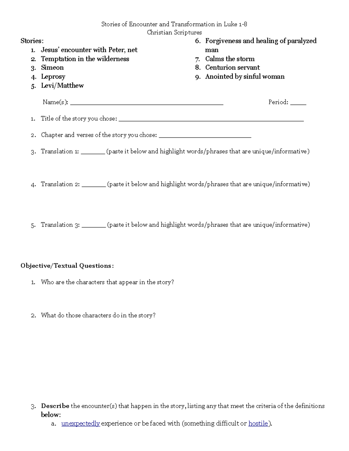 Jack Edwards Stories of Encounter and Transformation in Luke 18