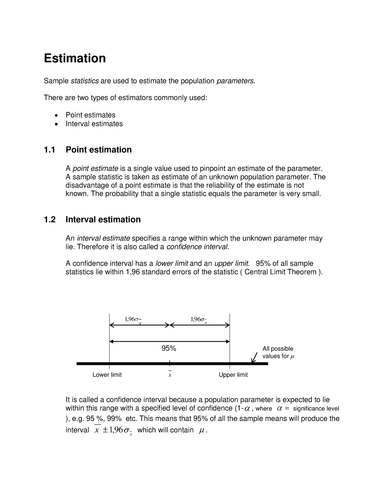 estimation-qat150p-estimation-sample-statistics-are-used-to-estimate