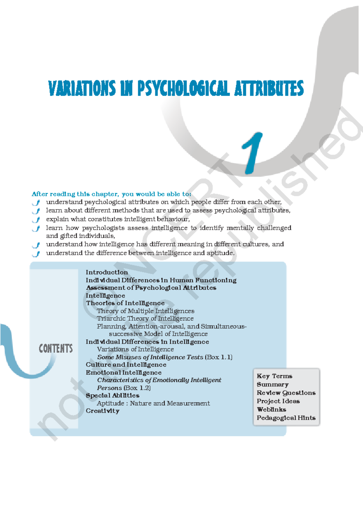 Lepy101 - Variations in Psychological Attributes ncert ...