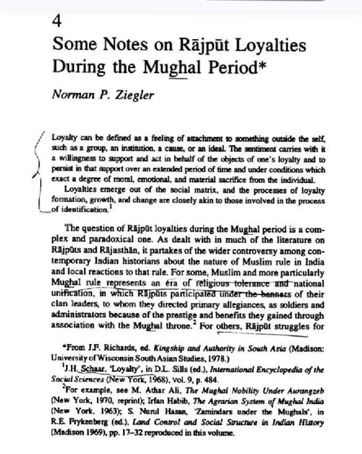 Ziegler's rajput loyalty towards Mughals - 4 Some Notes on Rajpüt ...