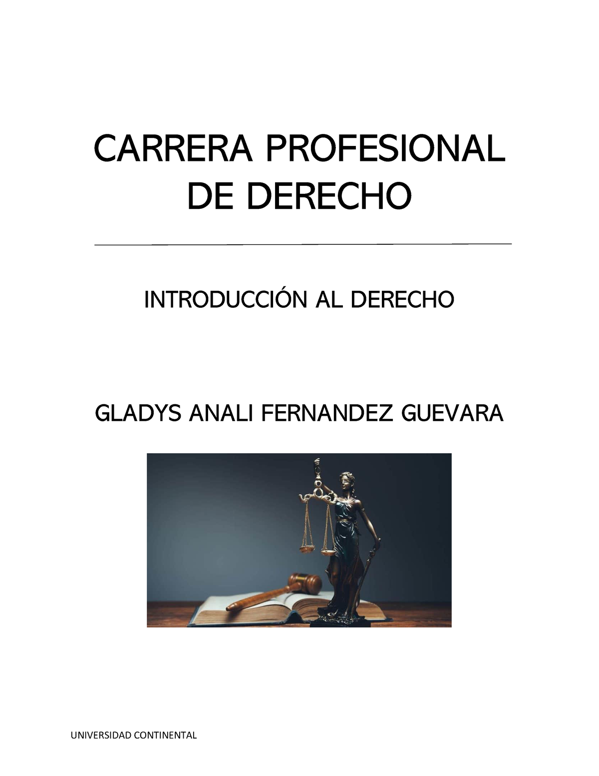 Introducción AL Derecho - CARRERA PROFESIONAL DE DERECHO INTRODUCCI”N ...