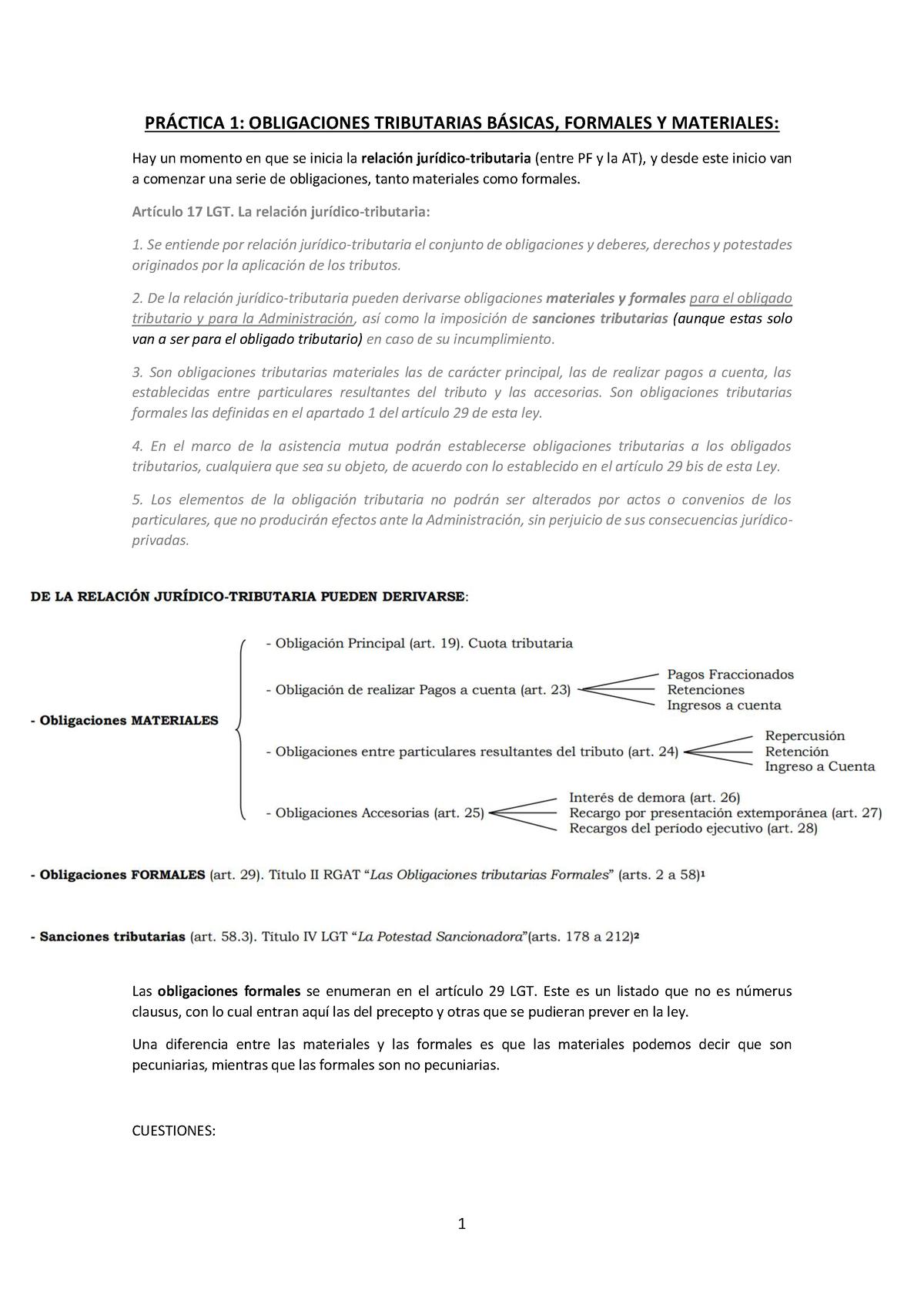 Casos Practica Tributaria - PR¡CTICA 1: OBLIGACIONES TRIBUTARIAS B ...