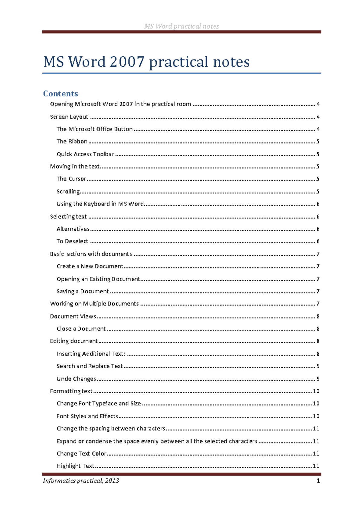 ms-word-2007-practical-notes-ms-word-2007-practical-notes-opening