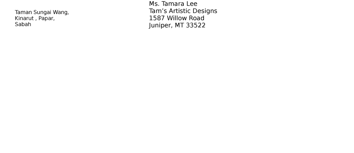 3.1 Creatiing Business Letter with Letterhead and Table - Taman Sungai ...