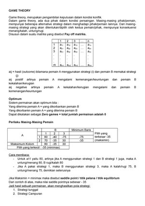 Game Theory-50 - Notes - 13 Exercises. 287 C. Why Do You Think That ...