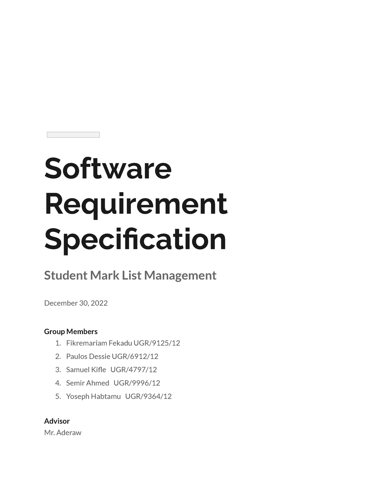 student-mark-list-management-software-requirement-specification