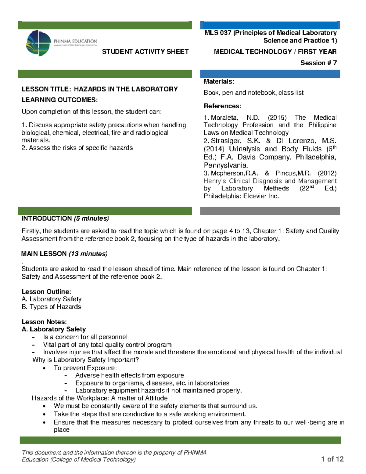 MLS 037 PMLS 1 Module 7 - This document and the information thereon is ...