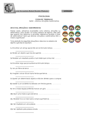 2º Teste Psicologia 12B-Vs Única - Escola Básica E Secundária De Macedo ...