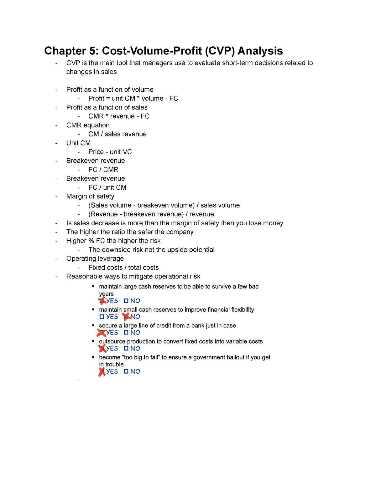 Chapter 5 Cost Volume Profit Cvp Analysis Chapter 5 Cost Volume Profit Cvp Analysis Cvp 3275