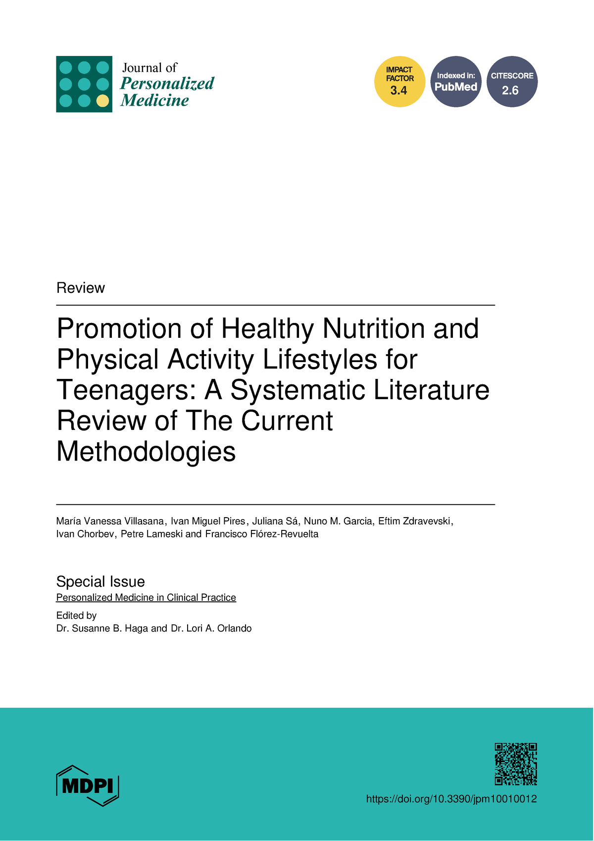 Article - Artículo Chido - 3 2. Promotion Of Healthy Nutrition And 