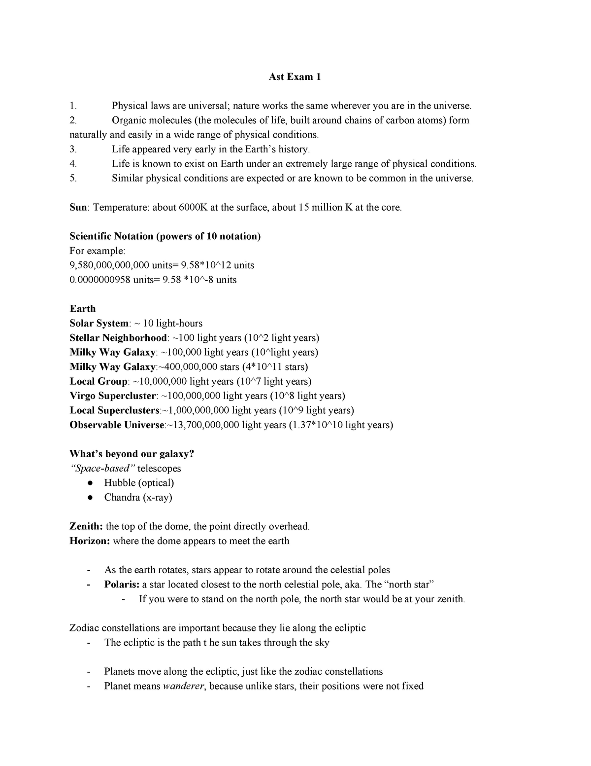 ast-exam1-exam-1-study-guide-ast-exam-1-physical-laws-are-universal