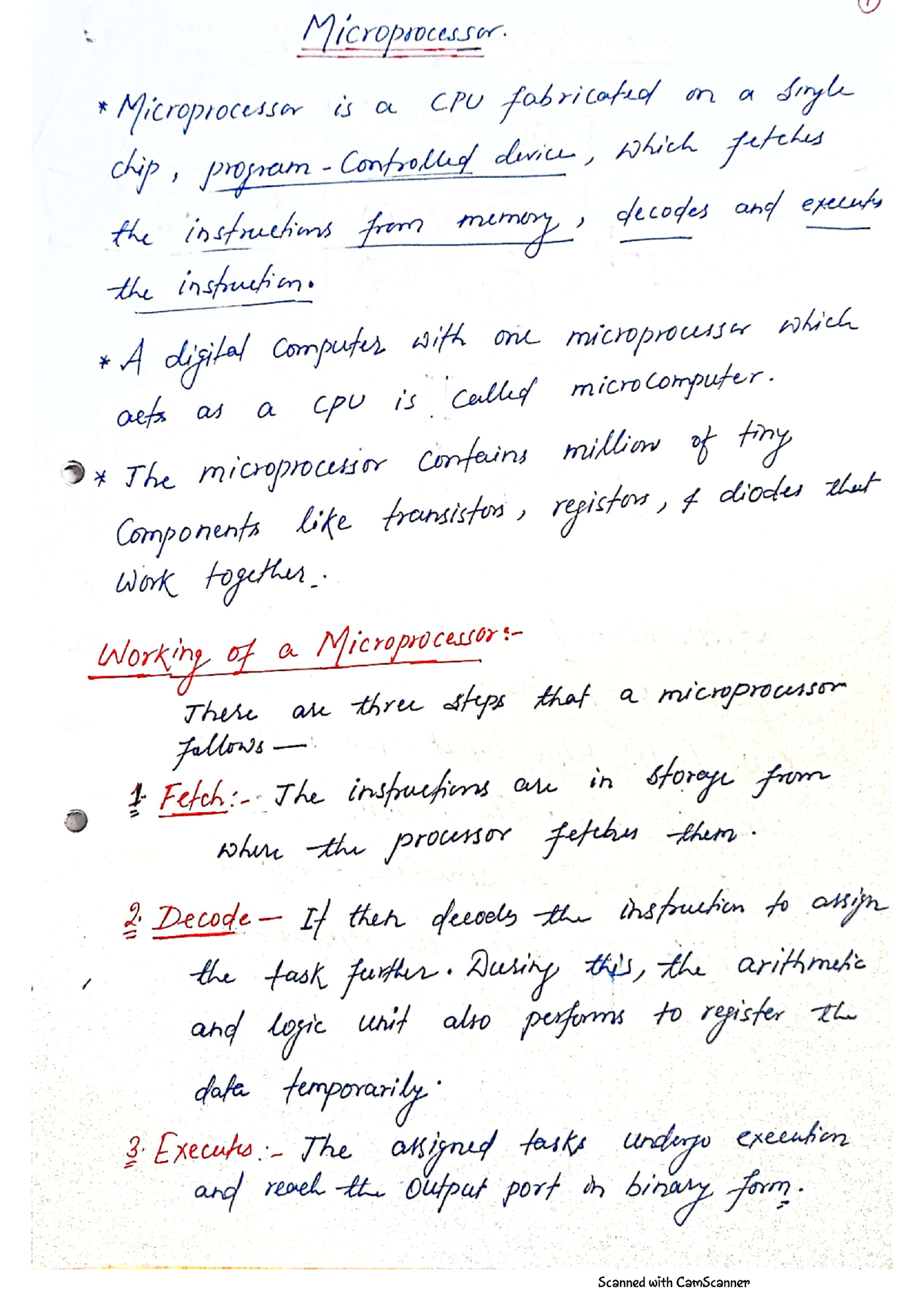 Unit 1 Microprocessor-1 - B.tech - Studocu