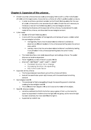 Own Notes II - Lecture 5 – Theory of Relativity Special Relativity ...