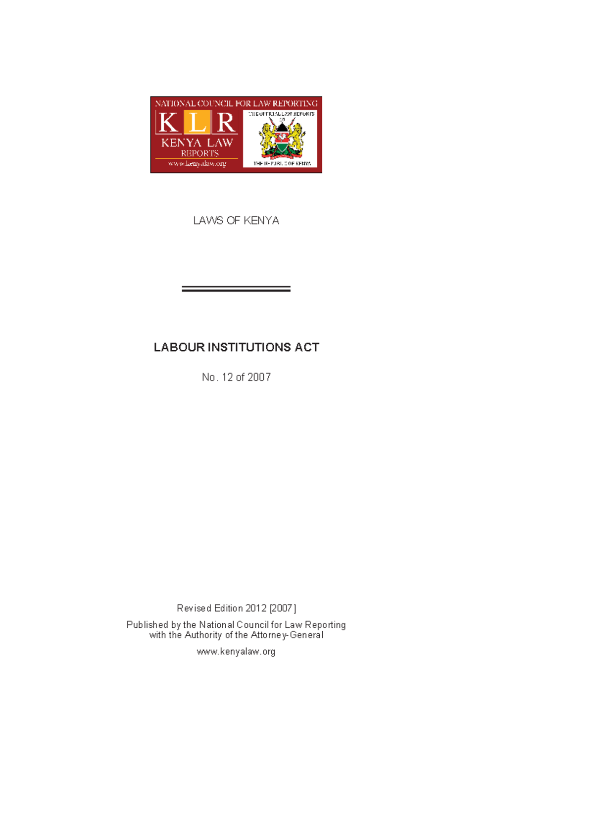 labour-institutions-act-laws-of-kenya-labour-institutions-act-no-12