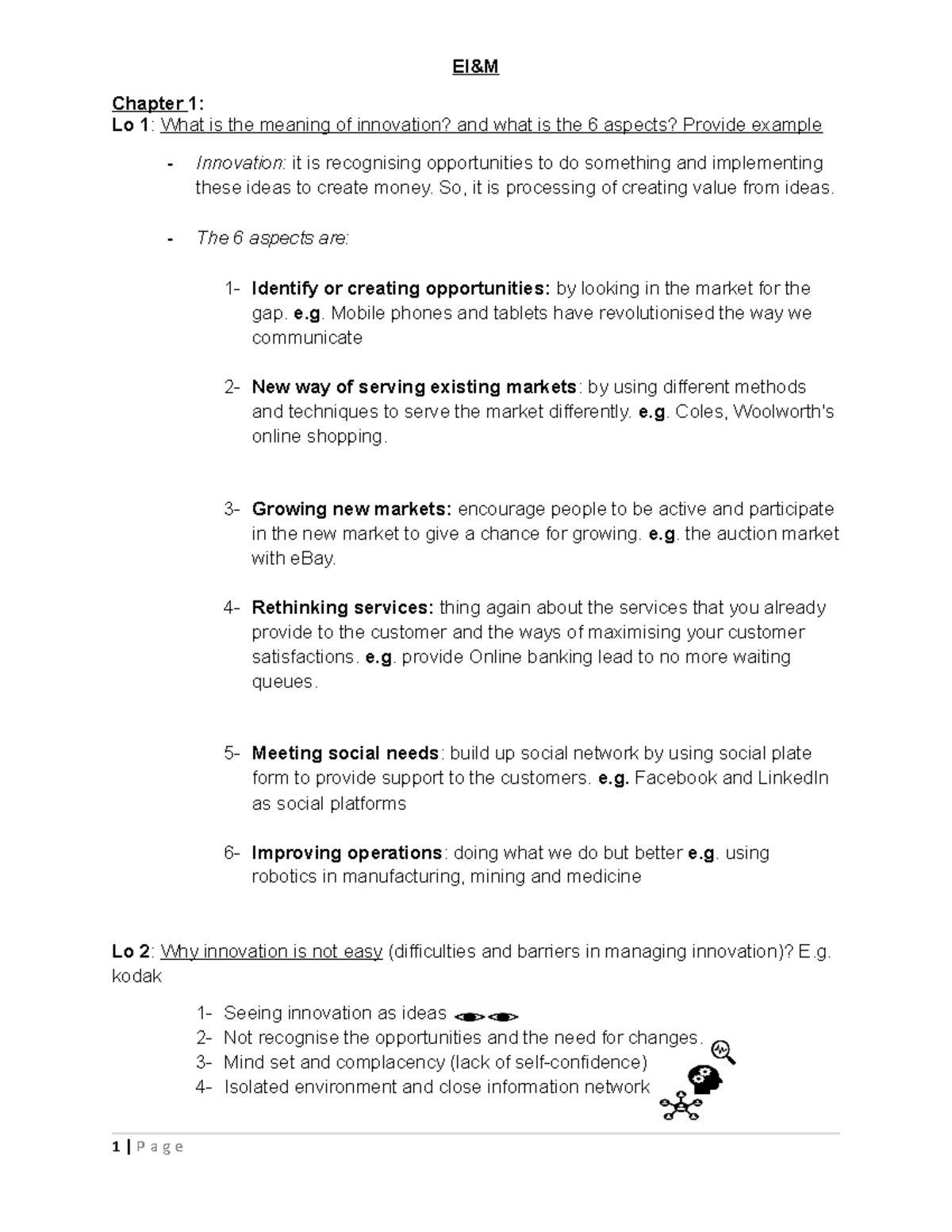 Week 1 - Lecture notes 1 - Chapter 1: Lo 1: What is the meaning of ...