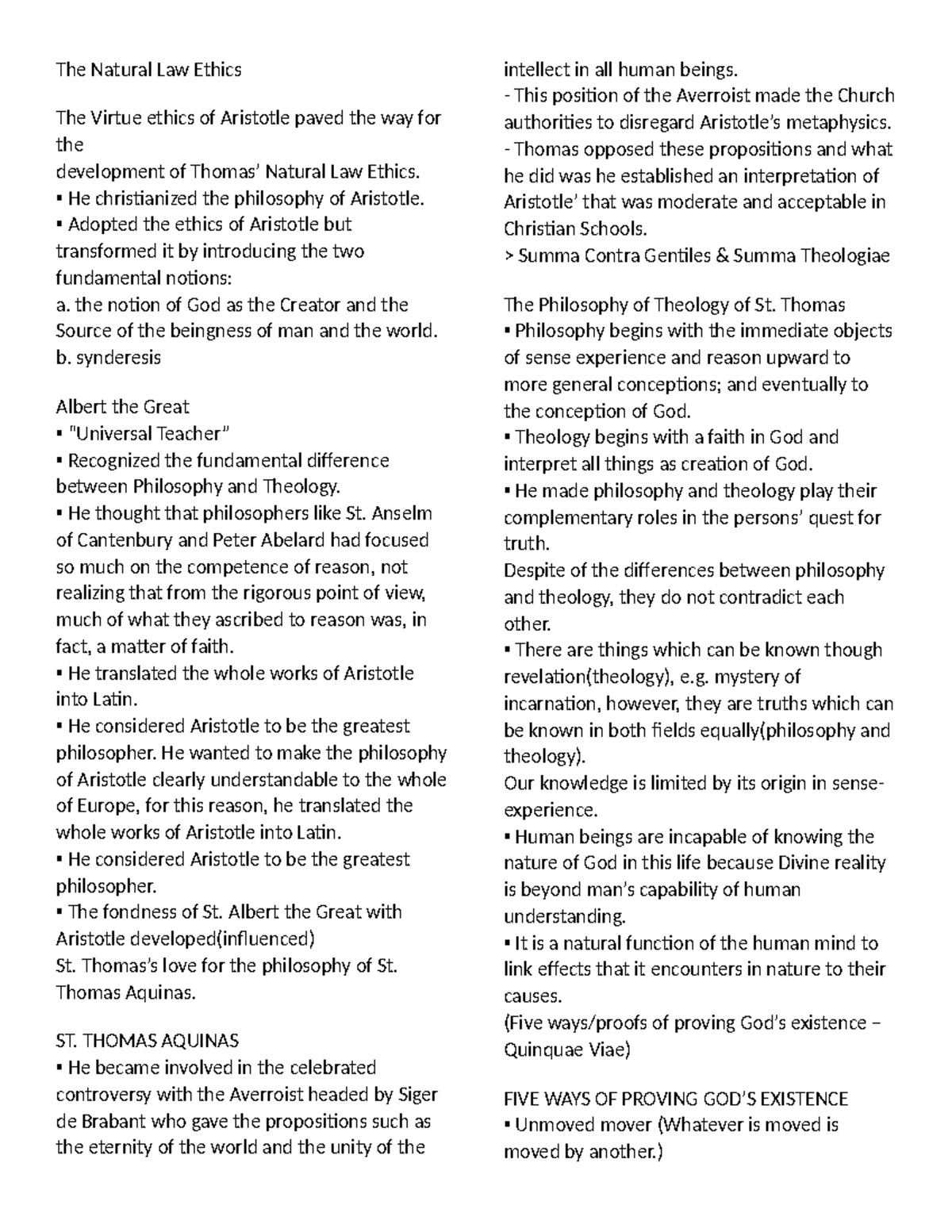 Eth-chap-8 - reviewer - The Natural Law Ethics The Virtue ethics of ...