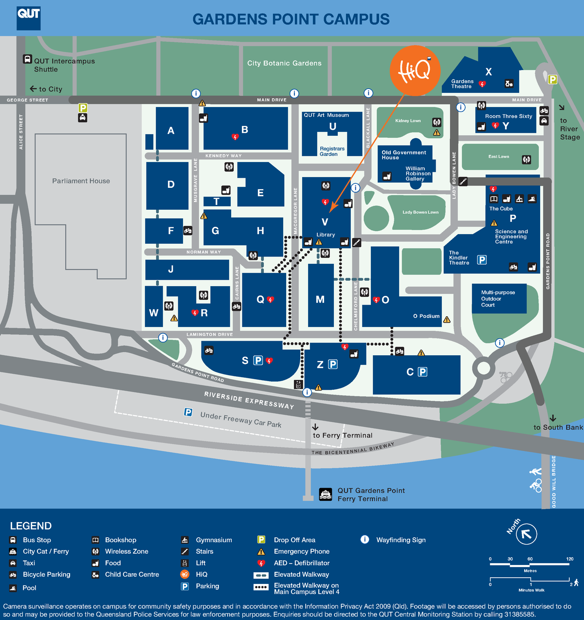 GP-campus-map - recent map - City Botanic Gardens Parliament House A L ...