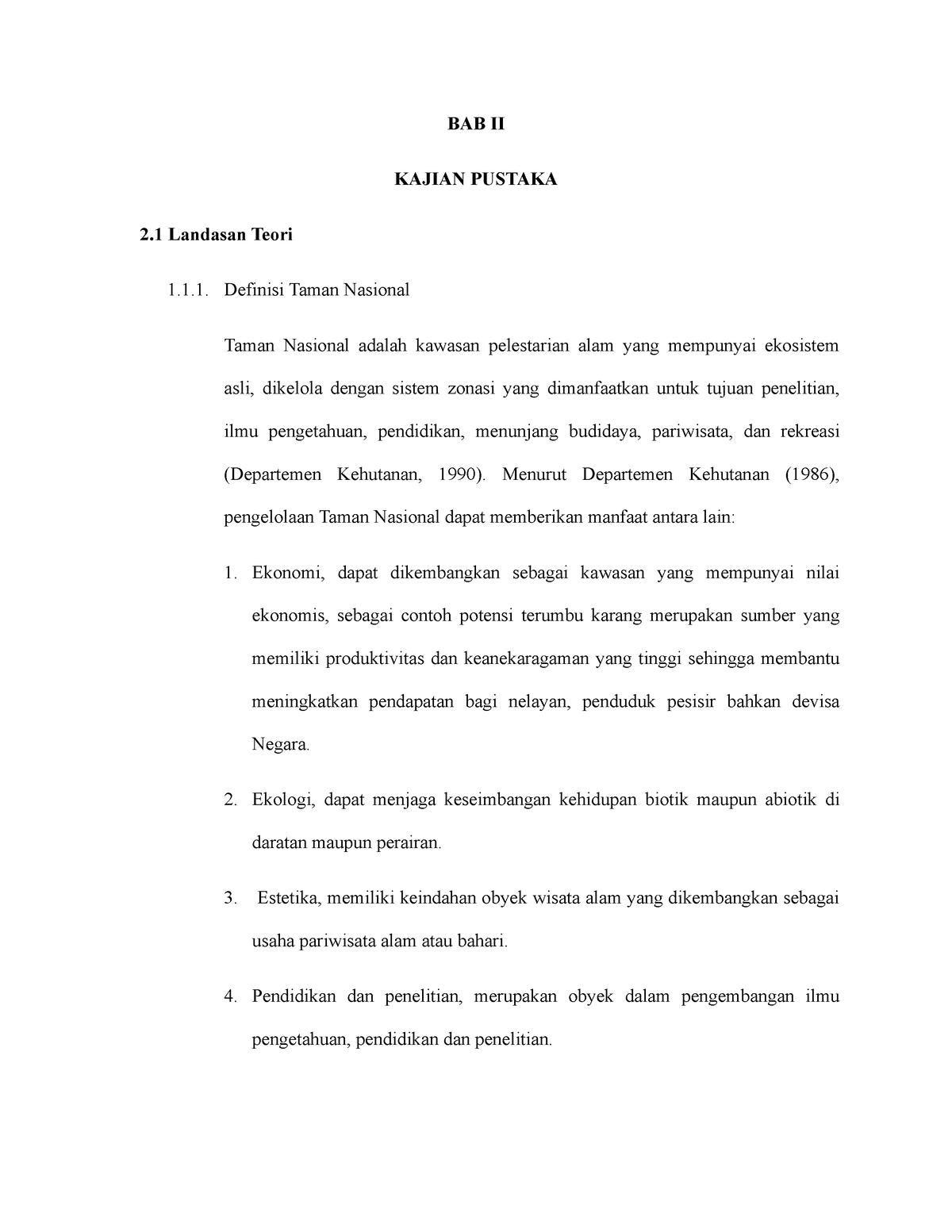 BAB 2 - 1. Ekonomi, Dapat Dikembangkan Sebagai Kawasan Yang Mempunyai ...