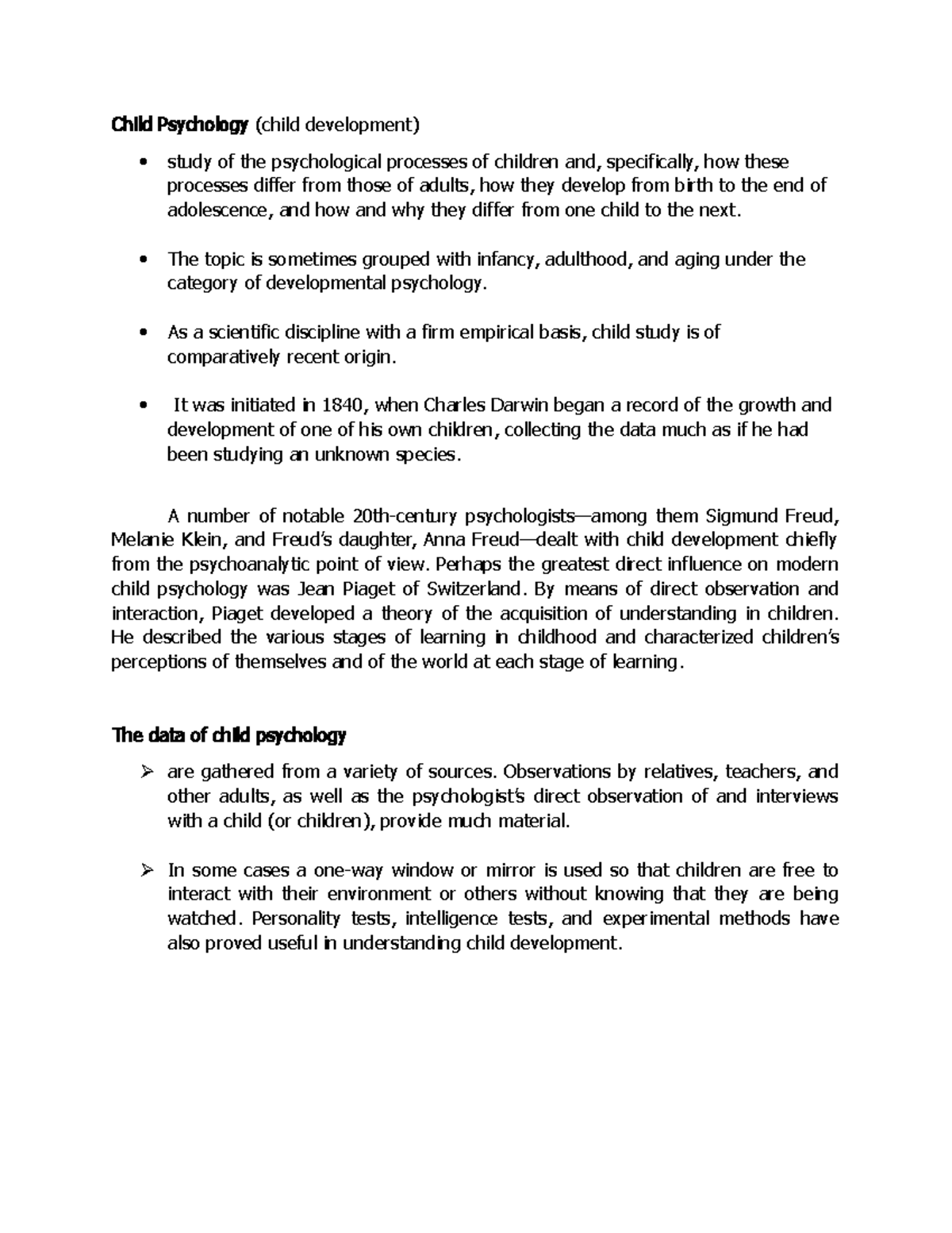 ChildPsychology general levels of moral development Child