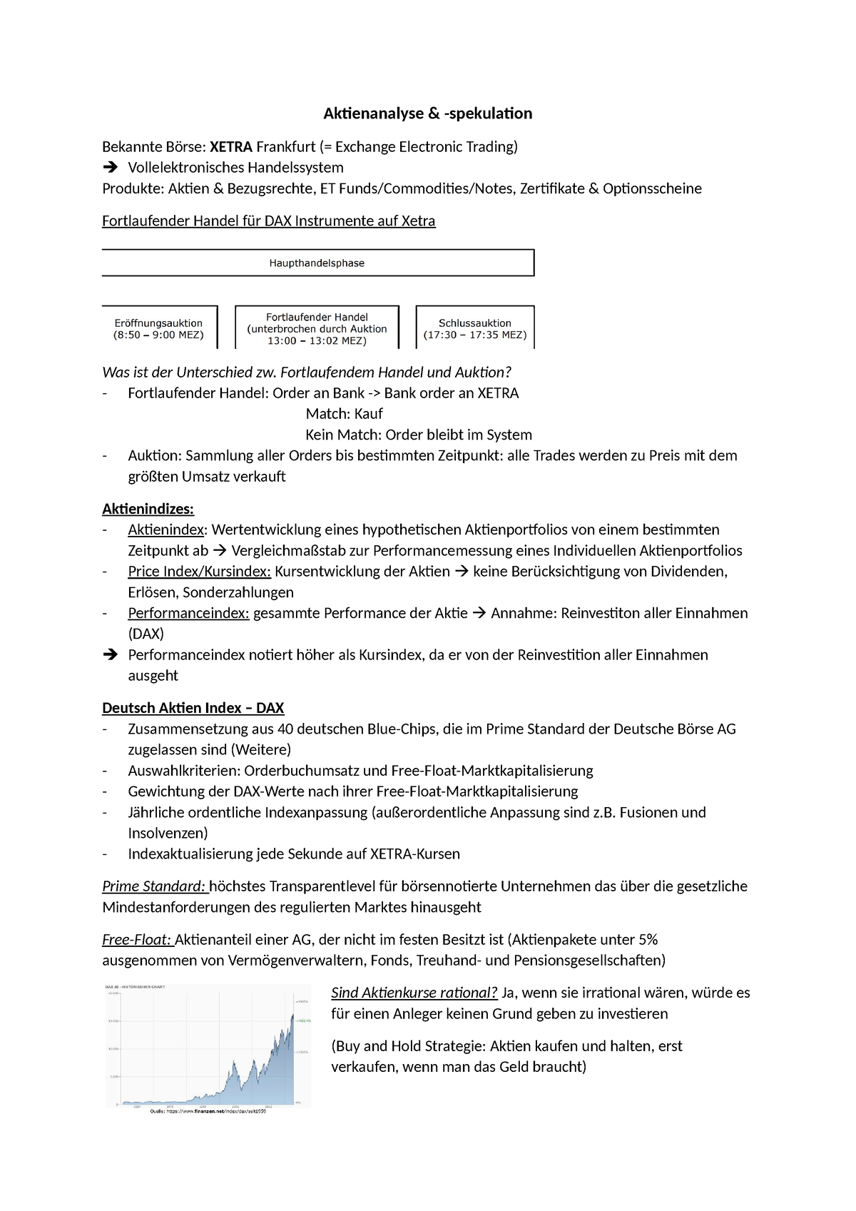 Aktienanalyse - Zusammenfassung - Aktienanalyse & -spekulation Bekannte ...