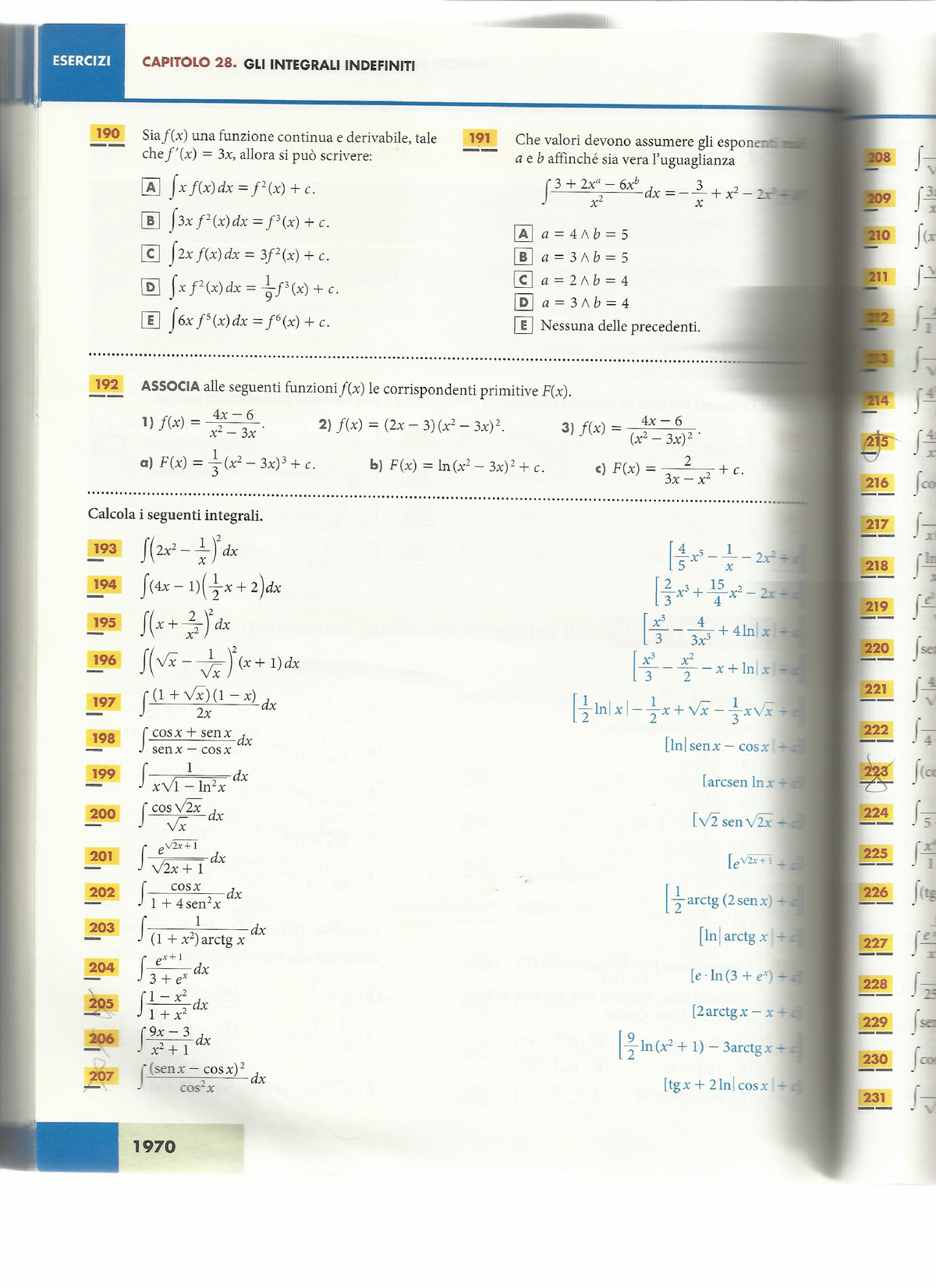 Esercizi Sugli Integrali - Matematica E Statistica - Studocu