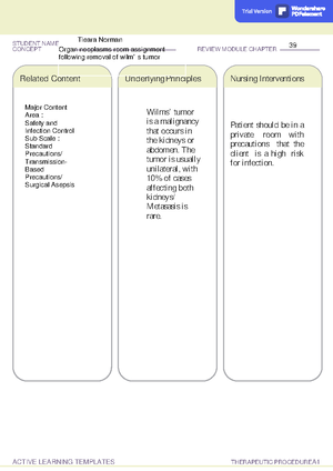 Remediation 1 Peds ATI Pediatric Proctored Exam - STUDENT NAME CONCEPT ...