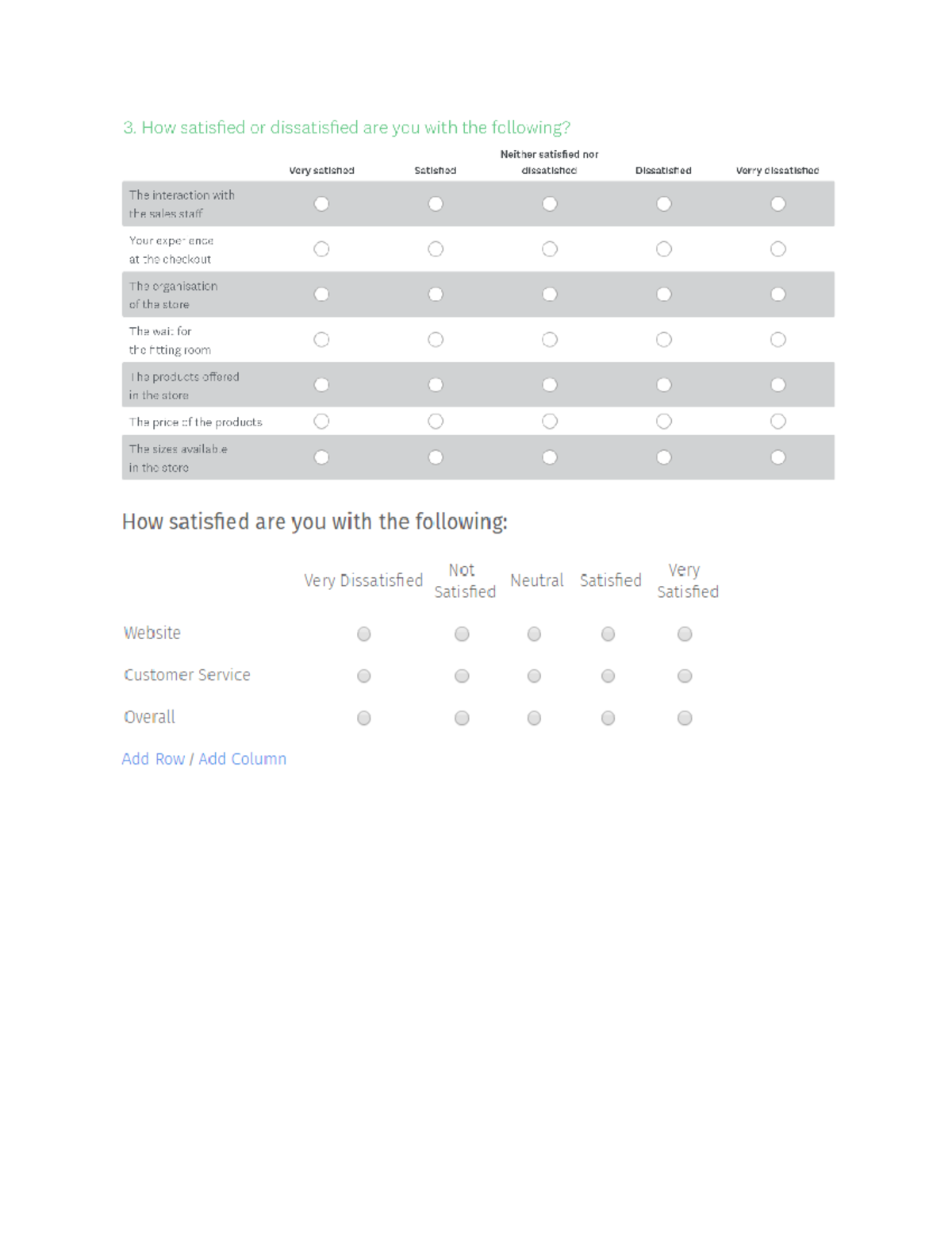 SMA question - This is a survey example for taking survey - Survey and ...