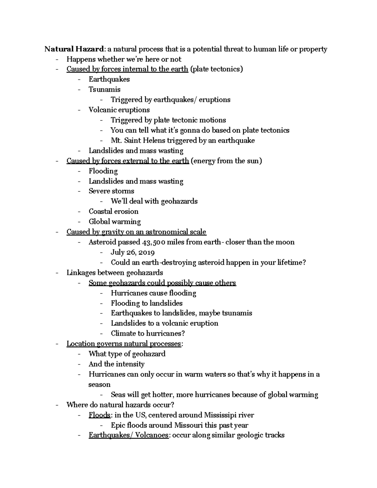 geology-lecture-1-and-2-notes-natural-hazard-a-natural-process-that