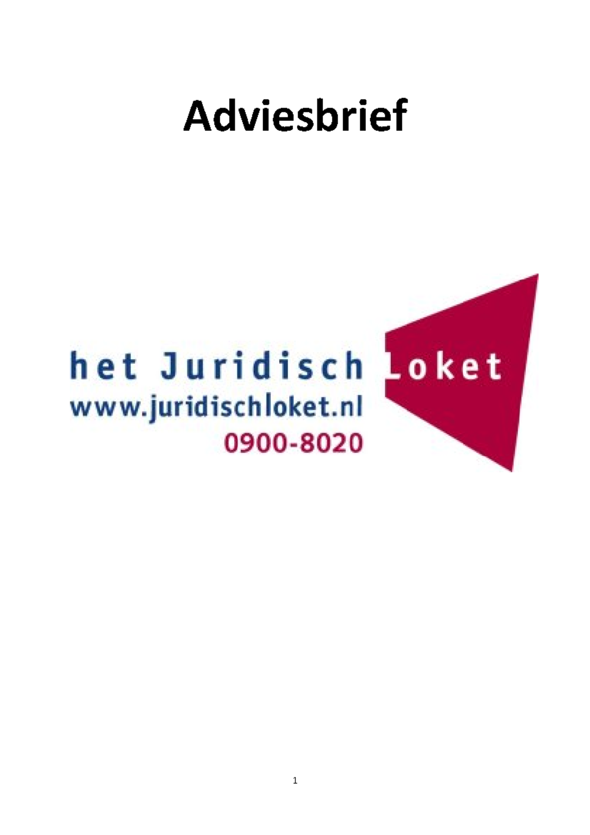 Adviesbrief Overheid En Welzijn Adviesbrief Het Juridisch Loket