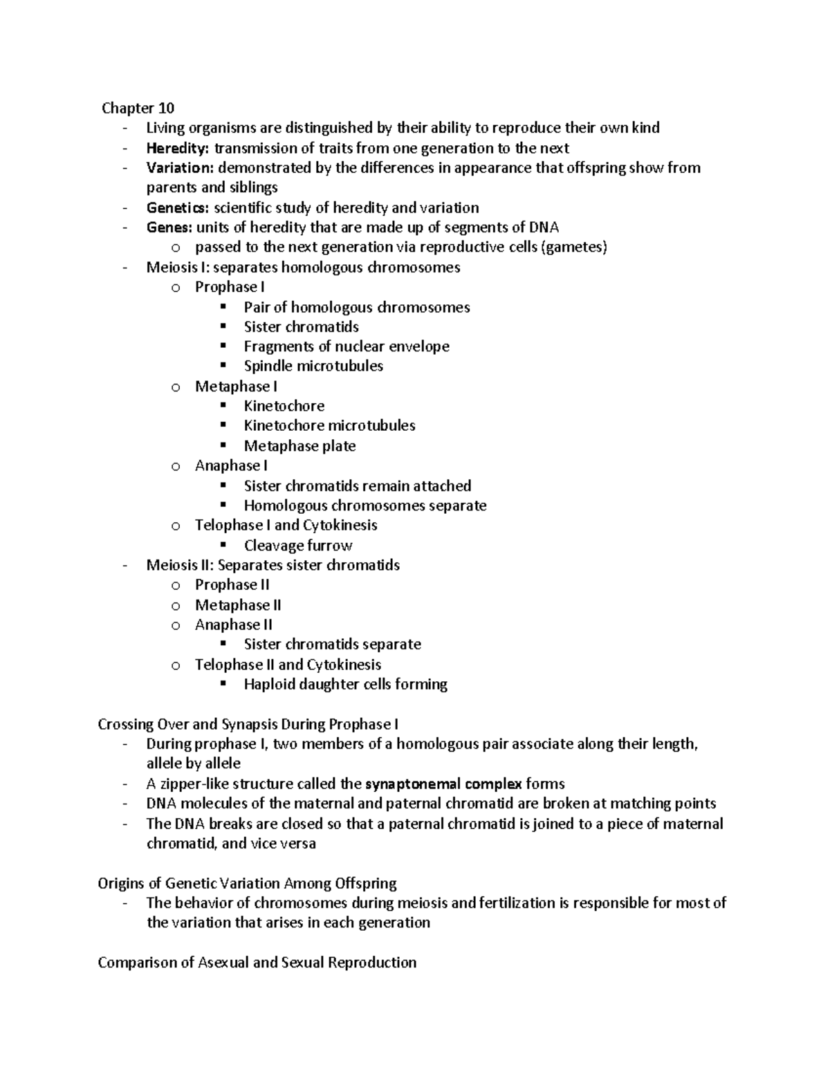 Life 120 Chapter 10 - Anna Hiatt - Chapter 10 - Living organisms are ...