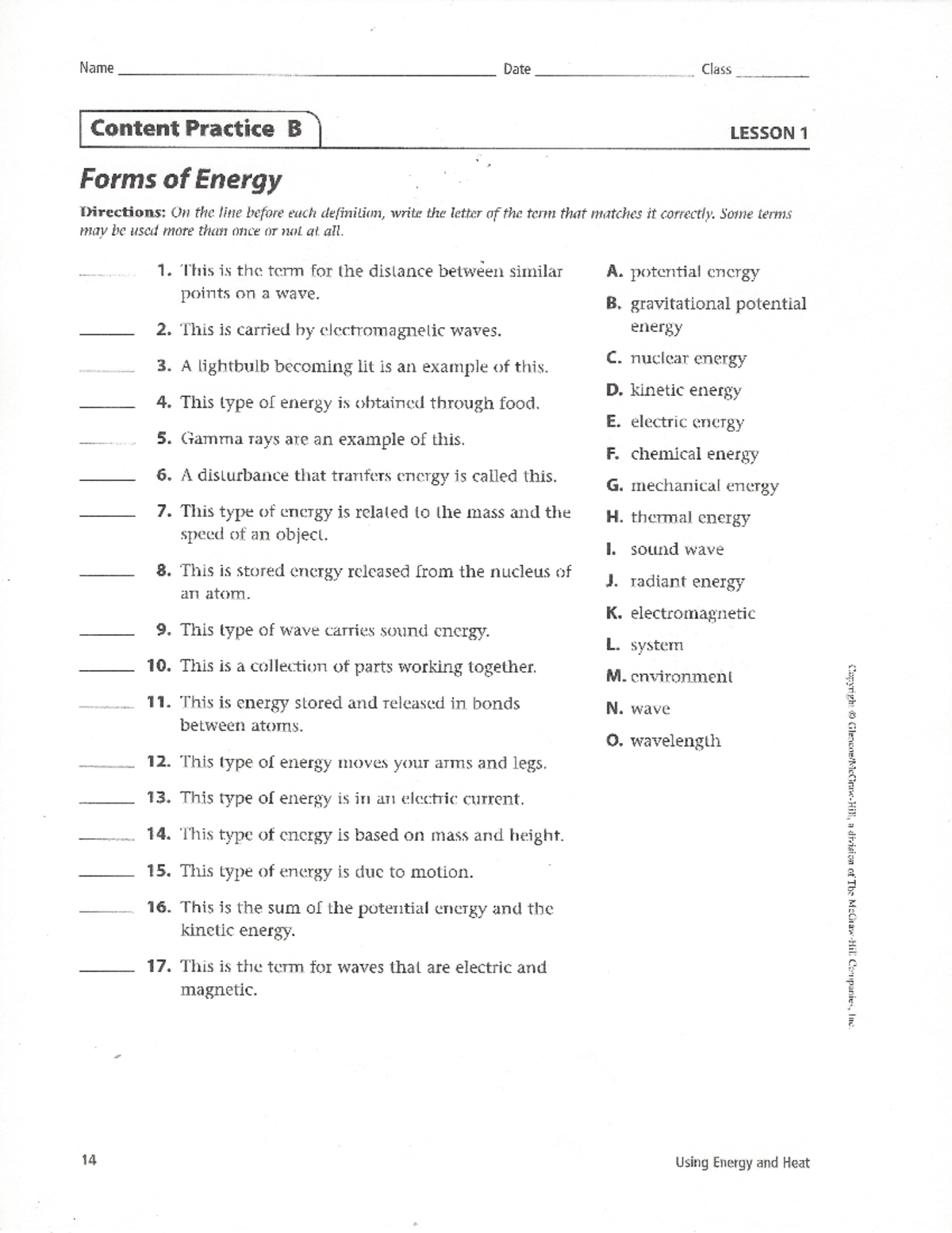 Science Lesson 1 Content Practice B Forms Of Energy 2 27 23 - ANTH 306 ...