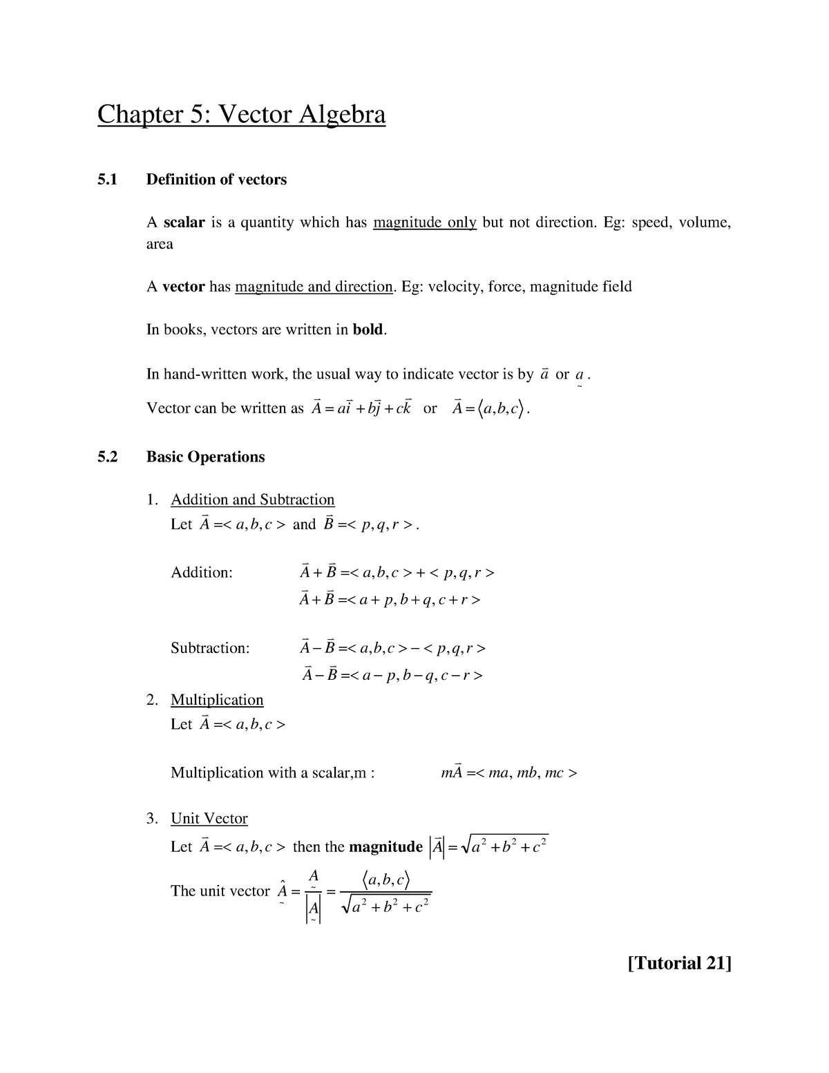 eem3113-engineering-maths-chapter-5-summary-vector-algebra-chapter