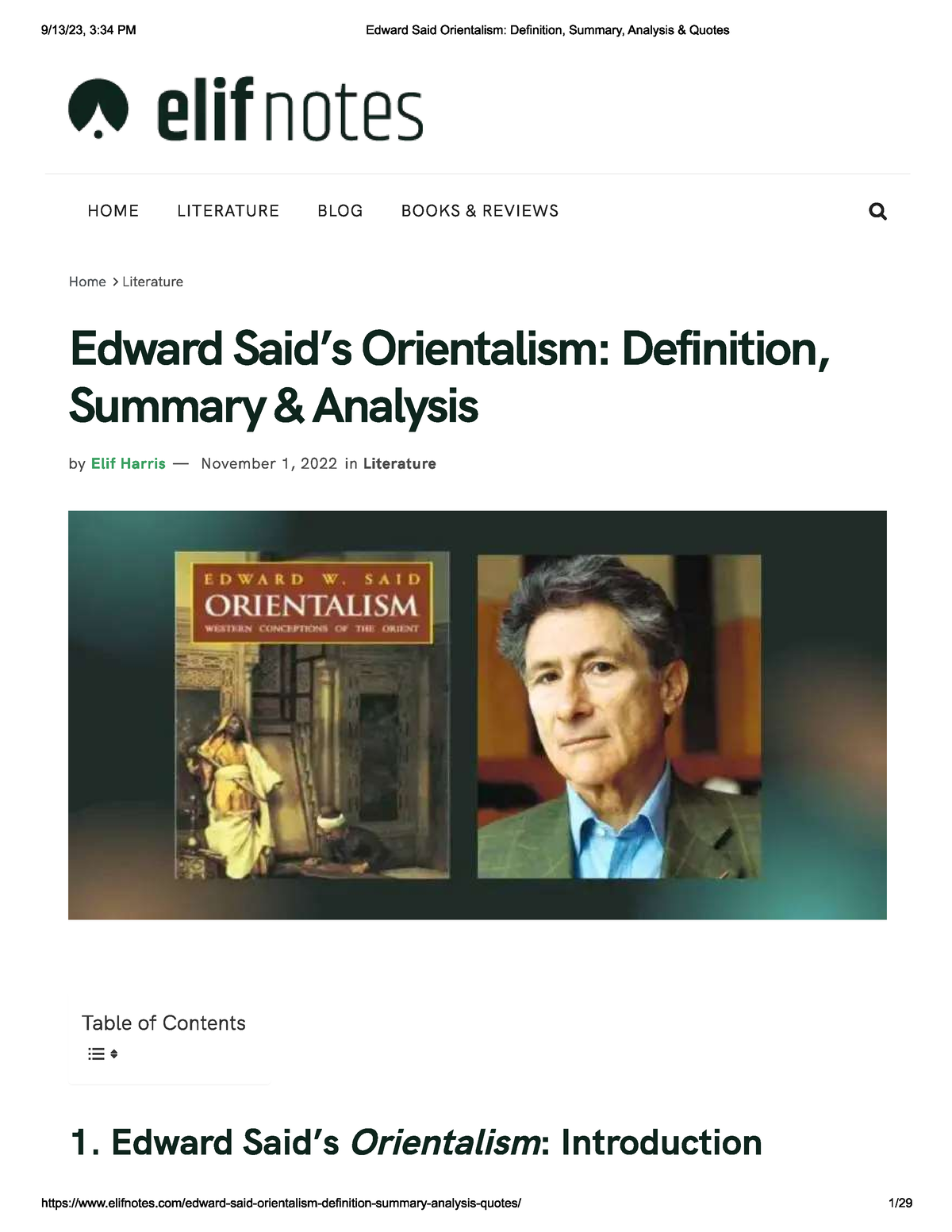 Orientalism Elifnotes Contemporary Theoretical Trends Studocu   Thumb 1200 1553 