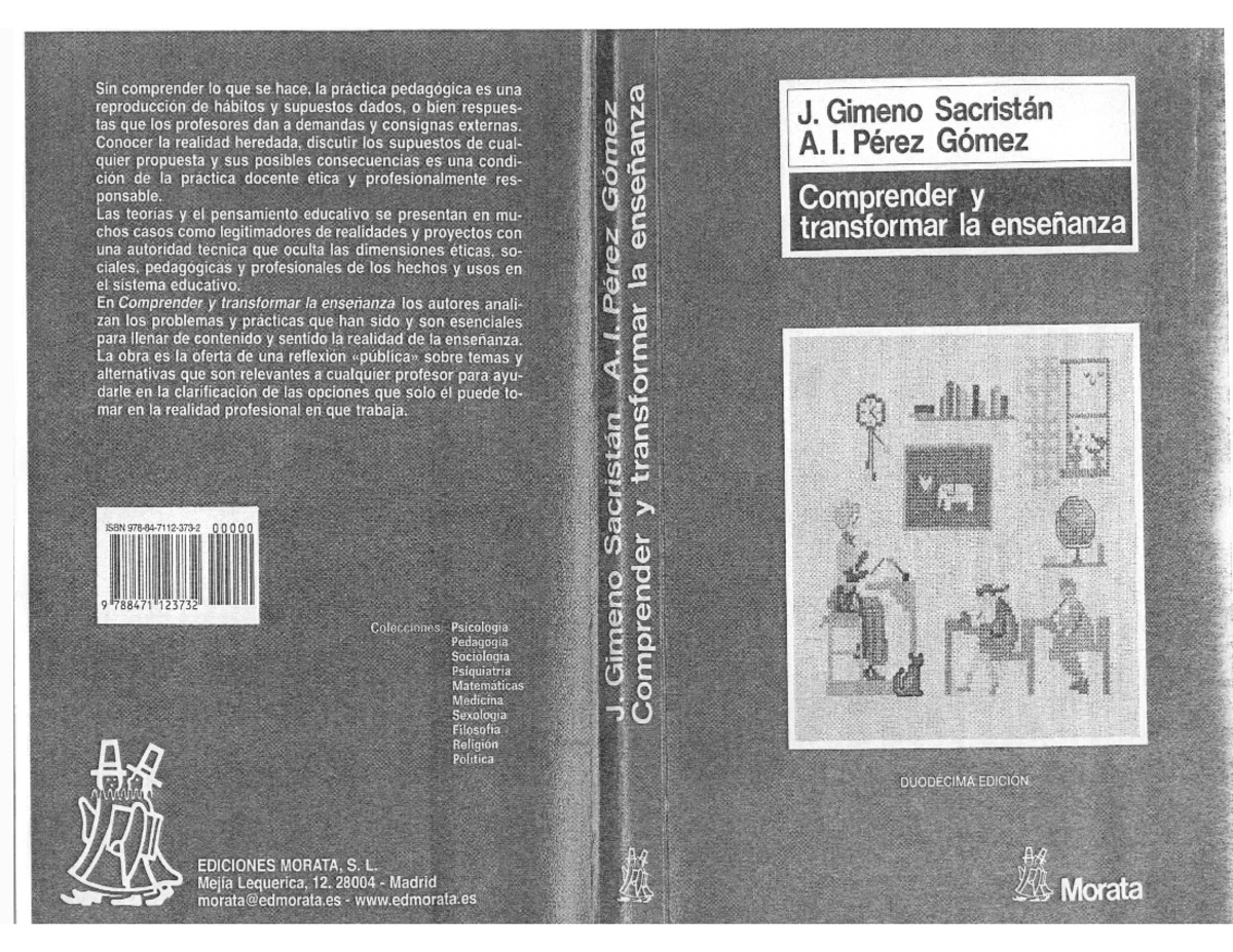 Comprender y Transformar la Ensenanza S - Sin comprender to que se hace ...
