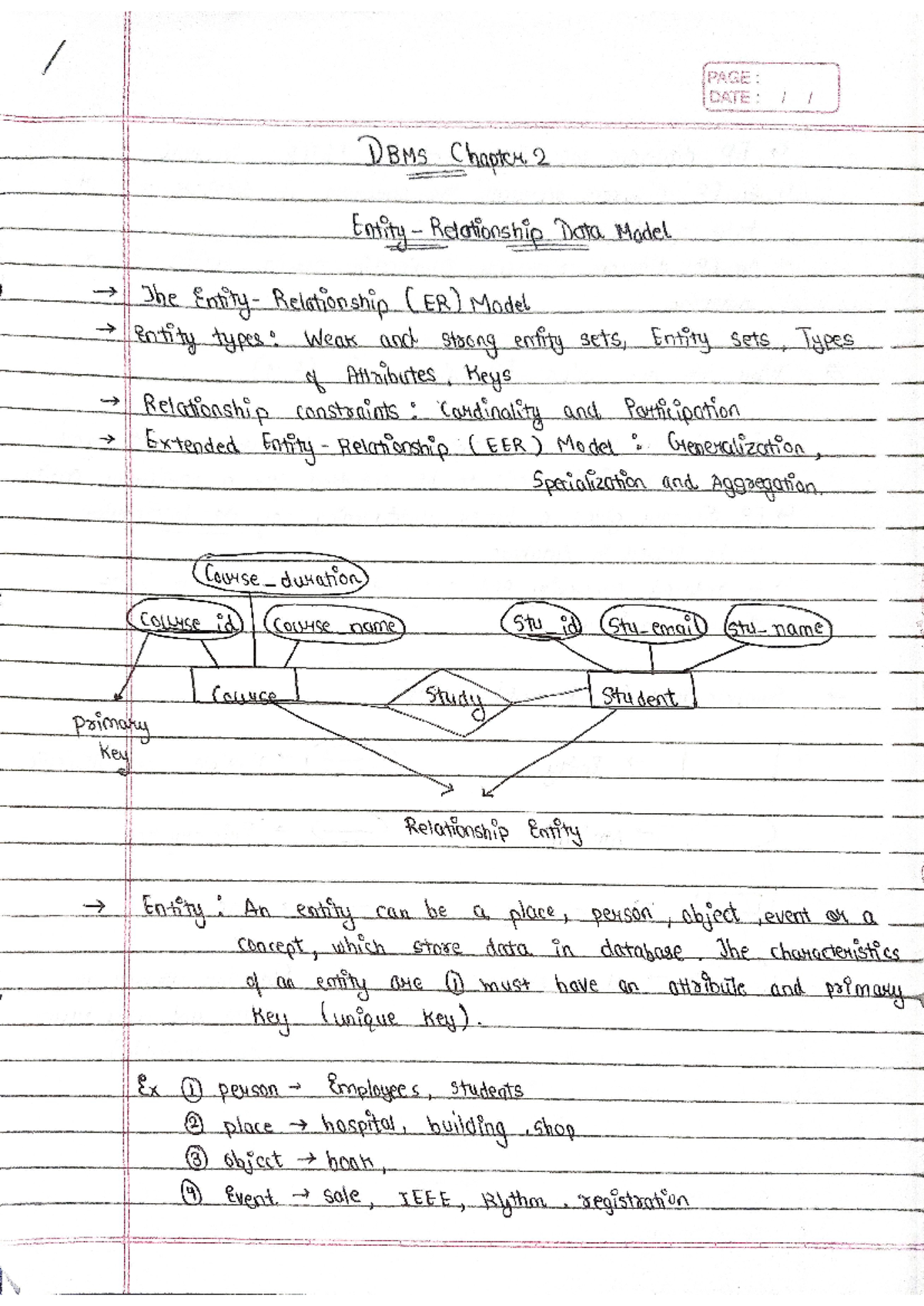 DBMS 2nd Chp Notes (2) - i need ip se admt cns and eeb techknowlegde ...